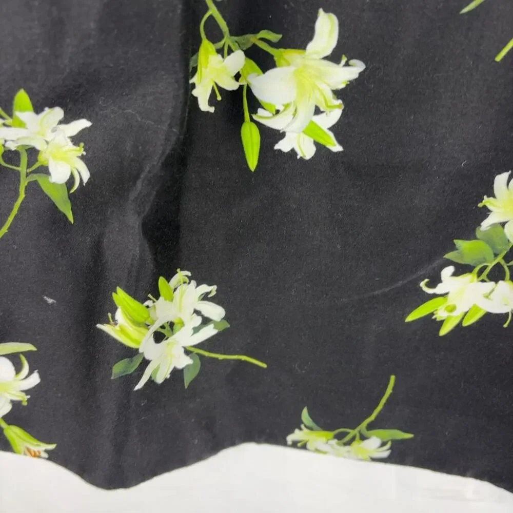 Shushu/Tong Shirt neck Patchwork Floral Mini Dress - Picture 4 of 7